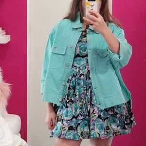 CARNIVAL CANDY DISTRESSED DENIM JACKET